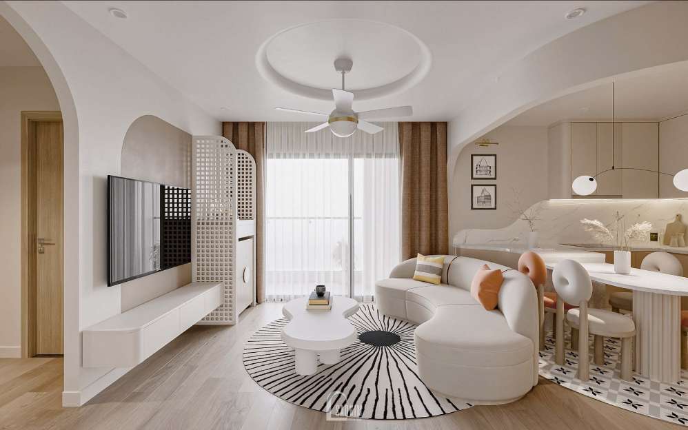 Thiết Kế Nội Thất Chung Cư Phong Cách Wabi Sabi Mix Scandinavian